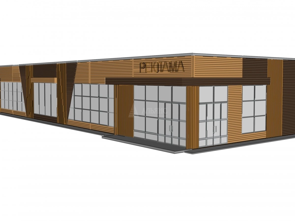 3D визуализация Придорожное кафе из сэндвич-панелей - фото 8