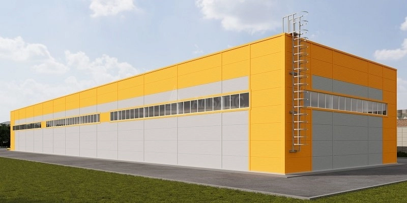 3D визуализация Склад из сэндвич панелей - фото 3