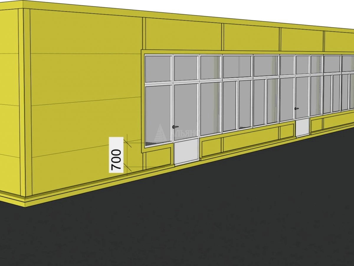 3D визуализация Проект павильона из сэндвич-панелей - фото 6