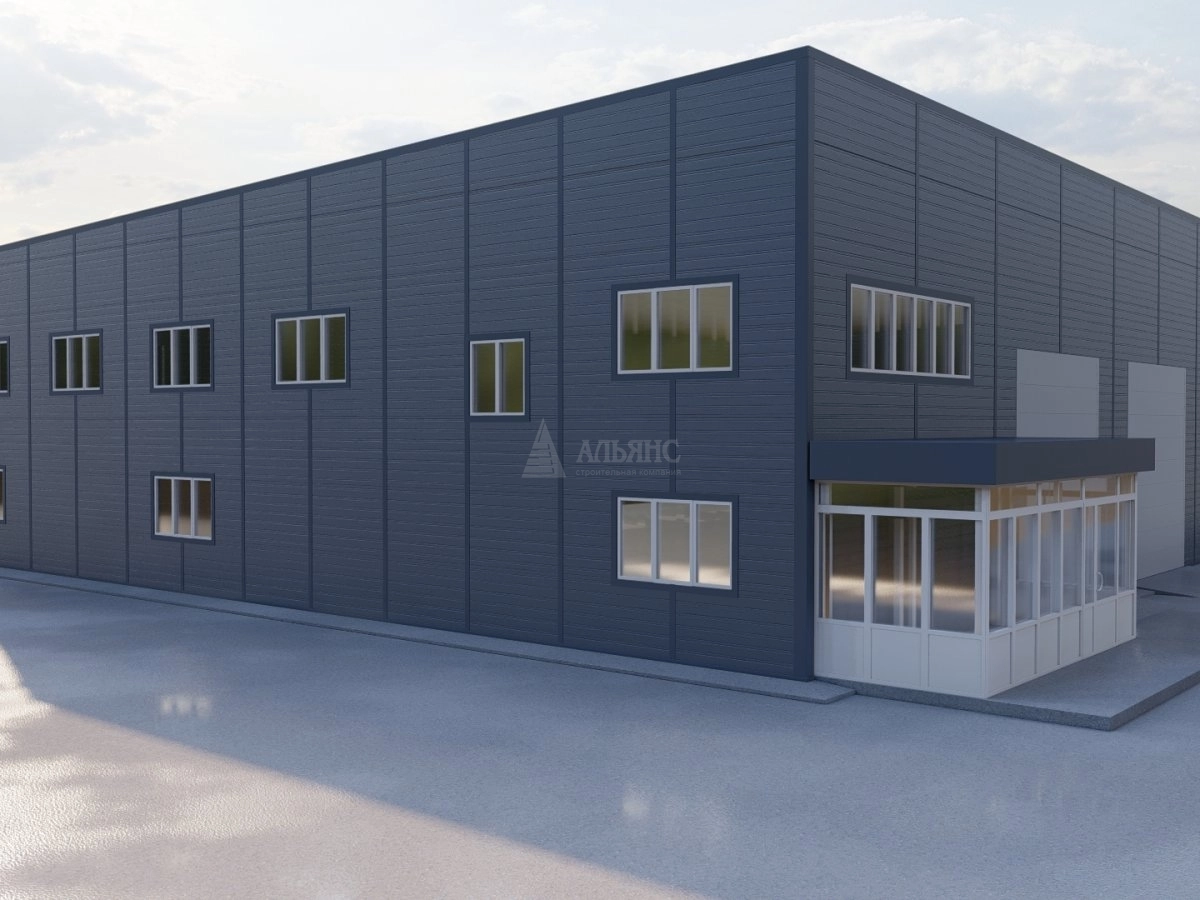 3D визуализация СТО из сэндвич-панелей - фото 4